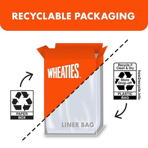 Wheaties 100% 15.6 oz Cereal, Breakfast of Champions, Jalen Hurts Cereal Box, Whole Wheat Flakes