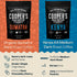 Set, 4 16 oz Gourmet Coffee Sampler Gift Box Roasted Coffee Ground, Sumatra Dark, Kenya AA Medium-Dark, Rwanda Medium