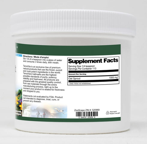 Terravita (4 oz, 520969) Oat Sprout Powder ZIN: