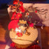Traditional Chinese Wedding Cake Toppers, Set of 7 with Queen Figurine, Plum Blossom, Phoenix, and Doll Base