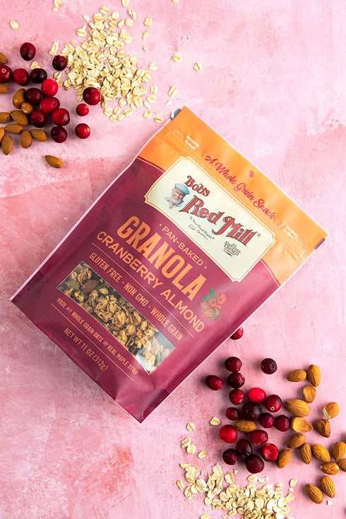 11 (Pack 2) Bob's Red Mill Pan-Baked Granola Cranberry Almond, Ounce