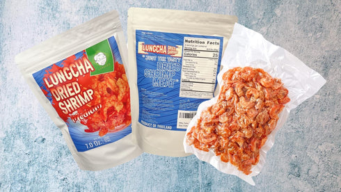 7Oz (200 Dried Shrimps of M size for Thai Recipes and Asian Cuisine, Seafood Flavor with No Shell and Headless As a