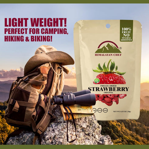 10g Himalayan Chef Freeze-Dried Strawberry | Organic Drieds Fruit Snacks, Healthy Fruits Snack for Kids & Adults