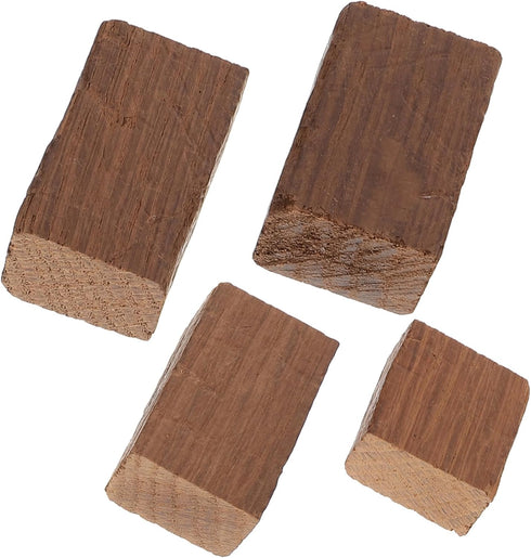 4pcs Mobestech Red Wine Brewing Wood Chips Cubes for Home Winemaking Flavor and Random Shape for Wine and Whiskey Aging