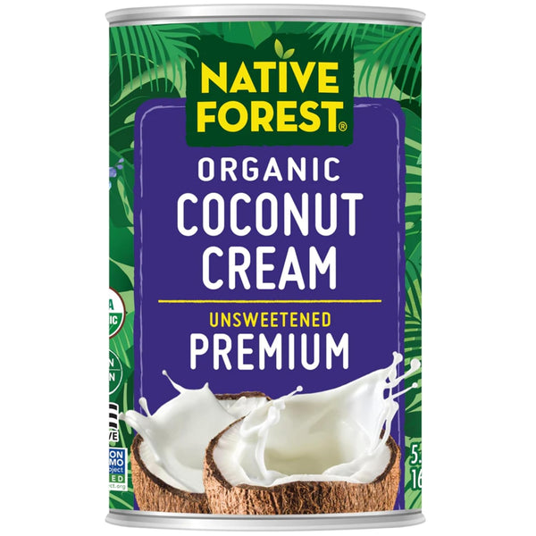Native Forest Organic Unsweetened Premium Coconut Cream - Heavy Cream, Dairy Substitute,