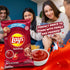 TRENDNSAVE 235g/8.28oz (Pack 4) Lay's Ketchup Potato Chips Family Bag; Canadian Chips; For Sharing; of Shipped from