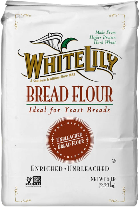 White Lily 5 lb (Pack 2) Bread Flour, Bag
