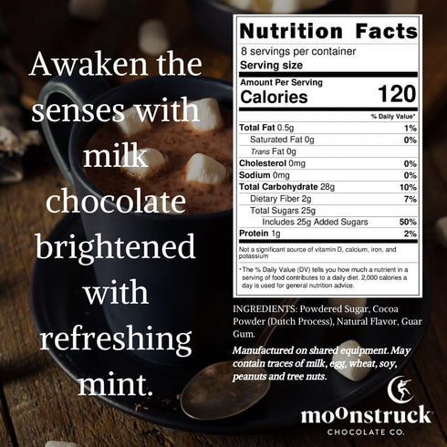 9.5oz (Pack 1) Moonstruck Chocolate Mint Chocolate Mint Hot Cocoa Mix