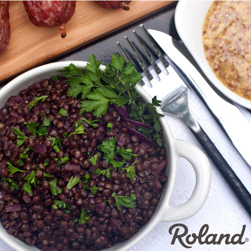 35.2-Ounce (Pack 2) Roland Foods Dried Black Lentils, Specialty Imported Food, Bag