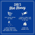 (1 Pack, 12 Oz) Hot Honey by Zab's Fl. | Signature Slow Burn from Rare Datil Peppers with Floral Wildflower Honey |
