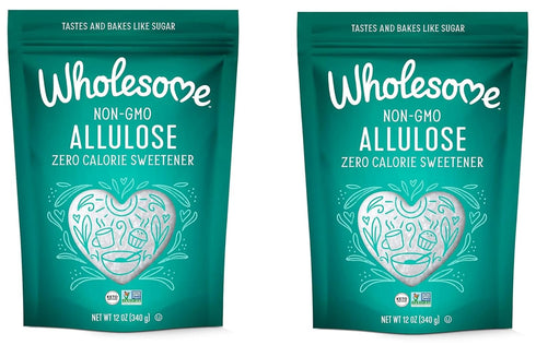 Wholesome Allulose Sweetener, 12-Ounce Bag, Zero Calorie Granulated Sugar Substitute, Non GMO,