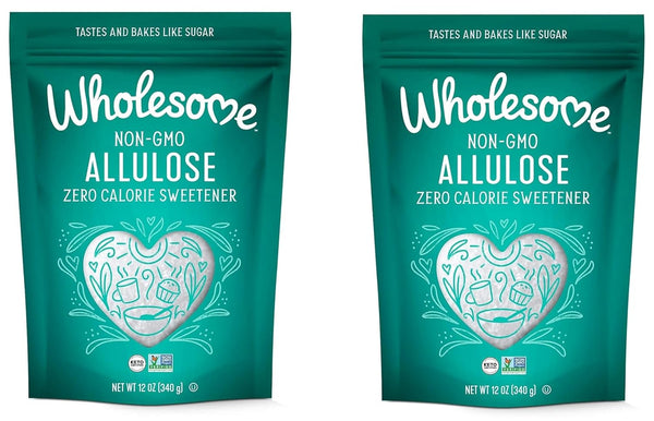 Wholesome Allulose Sweetener, 12-Ounce Bag, Zero Calorie Granulated Sugar Substitute, Non GMO,