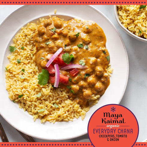 (10 Pack 3) Maya Kaimal Organic Indian Everyday Chana Variety - Fully Cooked - Vegan - Microwavable - Ready to Eat