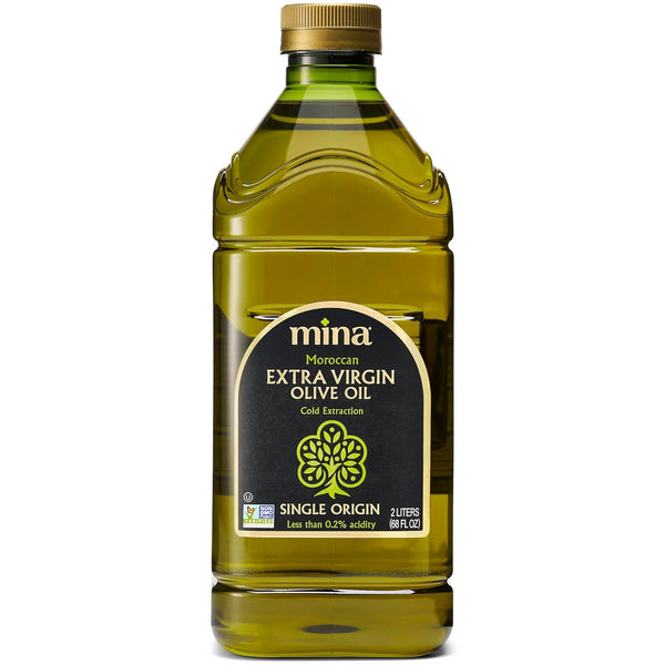 Mina Moroccan Olive Oil Extra Virgin 68 Fl Oz, New Harvest, Polyphenol
