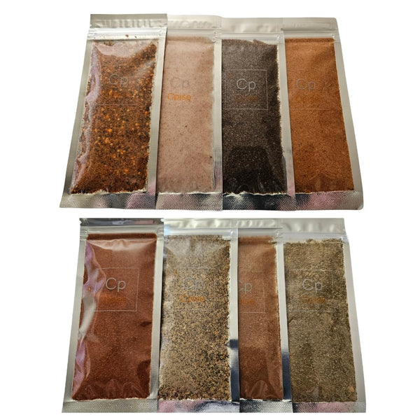 Cpise ORGANIC Camping Spice Set with 8 Essential Spices for Camping &