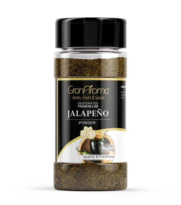 GranAroma Jalapeno Powder, 4 oz, Hot & Spicy for Mexican Cuisine