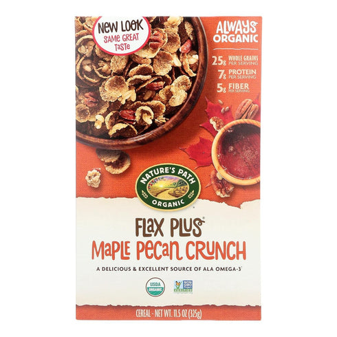 Nature's Path Organic Flax Plus Cereal, Maple Pecan Crunch, 11.5 oz (325