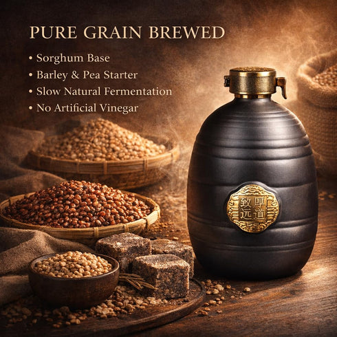 Generic 10-Year 10 500ML Premium Aged Shanxi Tribute Black Vinegar, Handcrafted Traditional Pure Grain-Brewed Chinese