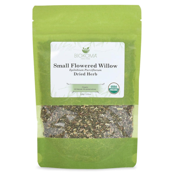 Biokoma Organic Small-Flowered Willow Dried Herb 100g (3.55oz) Epilobium Parviflorum Loose USDA