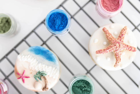 Teal Blue Edible Luster Dust | 6 Grams Food Grade Shimmer Powdered Metallic Powder for Cake Decorating, Vegan