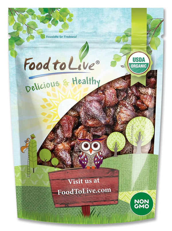 Food to Live- Organic Dried Strawberries, 2 Pounds Non-GMO, Kosher, Sweetened, Unsulfured,