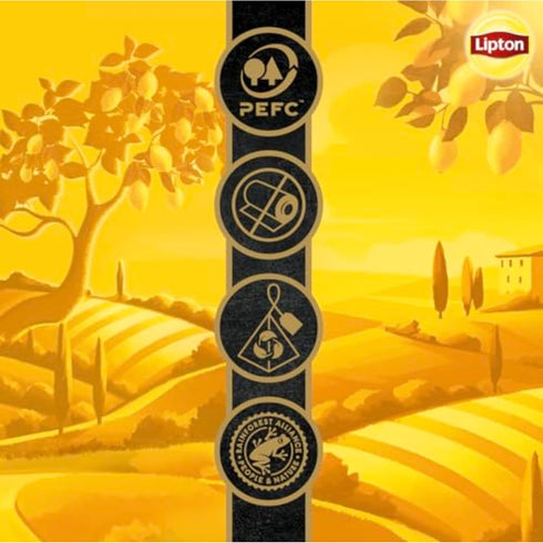 80 (20ct Pack 4) Lipton Black Tea Lemon, Pyramid Tea Bags, Flavored Teabags for a Refreshing Cup of Tea, Total Tea Bags