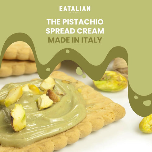 2.2 lb/1000 EATALIAN by AMZ BETTER Pistachio Cream, g, Delicious Spreadable with a Sweet and Unique Taste, Ideal on