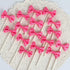 Bow Cupcake Toppers - Children's Birthday Baby Shower Party Decoration Supplies, Pack of 18