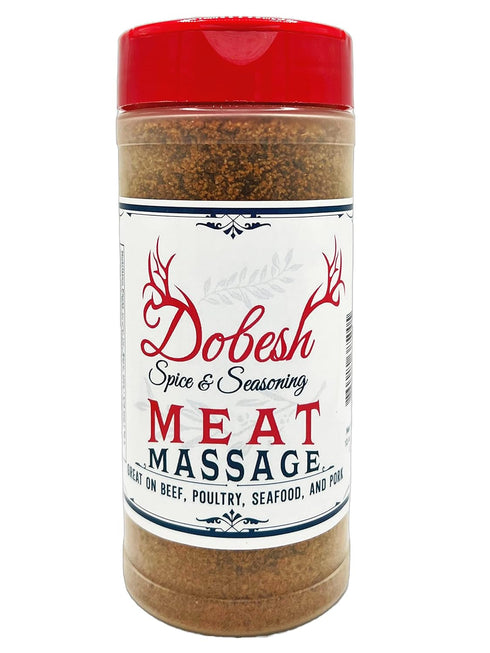 Dobesh Meat Massage Dry Rub Seasoning for Steak, Brisket, Hamburgers, Chicken, & Ribs