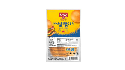 4-Pack Schar Gluten-Free Hamburger Buns - Nutritious Sourdough Buns for BBQ Perfection - Certified Gluten-Free, Source