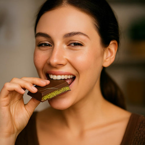 (7 UniqBite Dubai Chocolate Bar Pistachio, Crunchy Loaded Viral Knafeh Chocolate Bar with Pistachio Cream and Kataifi