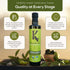 100% 500 ml 16.9 oz Kasandrinos Organic Olive Oil Extra Virgin, Polyphenol Rich Greek Olive Oil, Organic First Cold