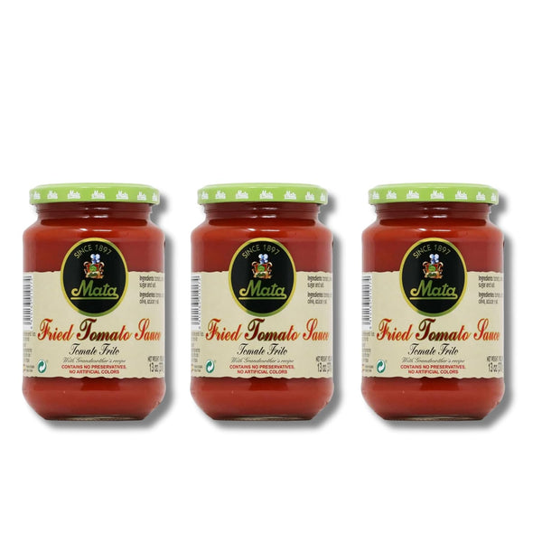 MATA Fried Tomato Sauce 3-Pack (13.05 oz Jars) Extra Quality Spanish Recipe Since
