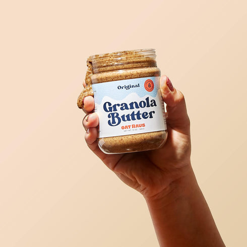 8 12 oz (Pack 3) Oat Haus Organic Cinnamon Graham Granola Butter | Peanut-free, Almond (Tree-Nut) Free, & School-Safe