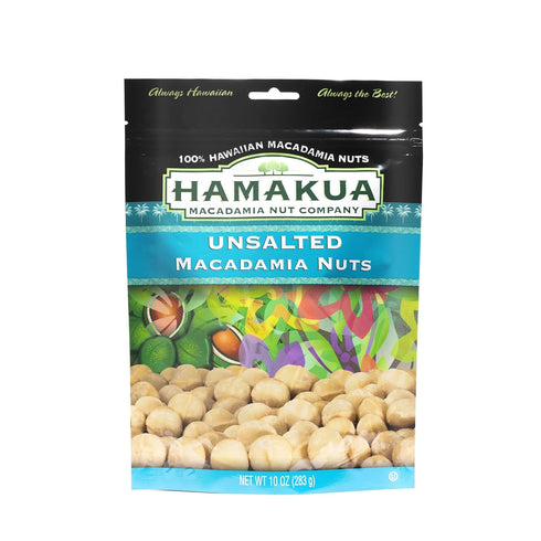 (10 oz Hamakua Macadamia Nuts - Unsalted Hawaiian Grown Dry Roasted Half and Whole Macadamias without Salt - Natural