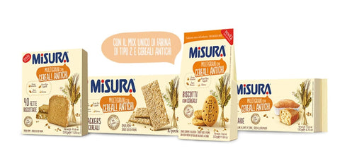 Misura 40 count 11.29 Oz (320g) Pack 2 : Whole Wheat Fibrextra Italian Toast
