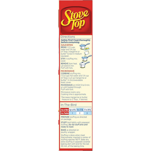 Kraft (6 oz Stove Top Traditional Sage Stuffing Mix Box)