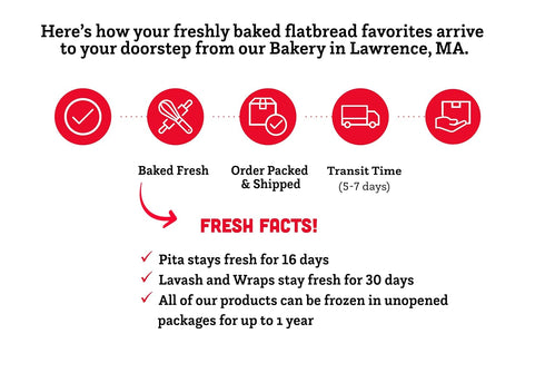 6-Pack, (4 Pack, 24 Joseph's Lavash Bread Value Flax Oat Bran and Whole Wheat, Reduced Carb Flatbreads per Total)