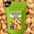2 lb Packed Oh! Nuts Cashews Roasted Salted - - Oven Dry Roasted Cashews - in New York Zip-Seal Bag for Exceptional