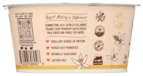 Painterland Sisters 5.3 , Yogurt Icelandic Style Skyr Vanilla Organic, Ounce