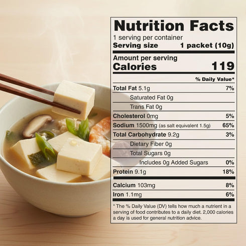 1.87oz (53g) 2pack 5 Japanese Freeze-Dried Tofu with Soup Powder x - Convenient Dashi Broth - No Pre-Soaking Needed