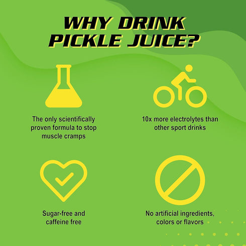 Immediately 8 oz, 24 Pack Pickle Juice Sports Drink - Relieves Cramps - Electrolyte Pickle Juice for Day & Night Time