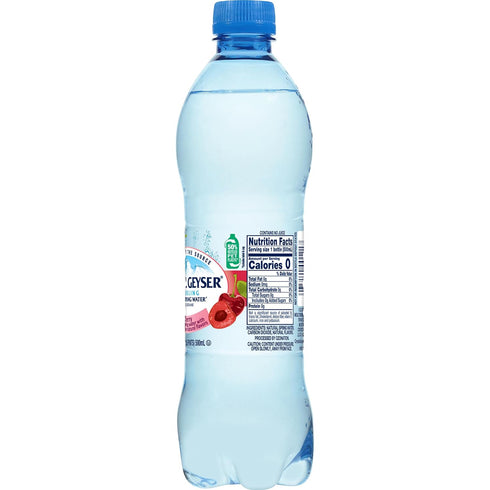24-Pack, 16.9oz Crystal Geyser Sparkling Cherry Alpine Natural Spring Water, Bottles, Zero Calories and No Sweeteners