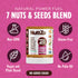 7 12 oz NuttZo Natural Power Fuel Nuts and Seeds Butter, Crunchy, Paleo and Keto Friendly, Peanut and Gluten Free