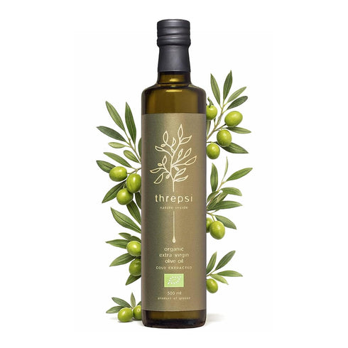 Threpsi Organic Extra Virgin Olive Oil | Extracted Cold | 100% Koroneiki