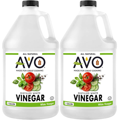 AVO Distilled White Vinegar 1 Gallon (128 oz) - 5% Acidity, Pure