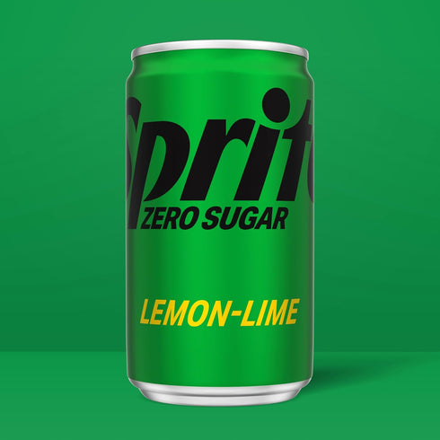 7.5 oz, 10 Pack Sprite Zero Sugar Lemon Lime Diet Soda Pop Soft Drinks, fl