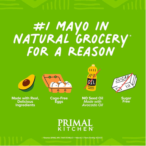 12 Pack 2 Primal Kitchen Mayo made with Avocado Oil, No Soy or Canola Oils, Original & Chipotle Lime, Ounces