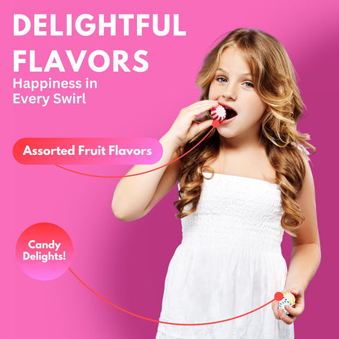 Swirls.170 Count (855g) Fresh Finest Bulk Starlights Candies - Fruity Starlight of Assorted Fruit Flavors.