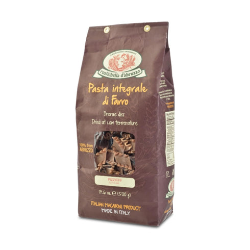 Rustichella d'Abruzzo Farro Pizzichi Pasta - 500g Nutty Flavored Short Pasta -